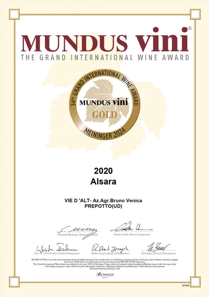 VIE D'ALT- premio MUNDUS vini® - Edizione 2024